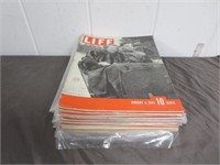 (17)1940 Life Magazines In Very Good Shape-List In