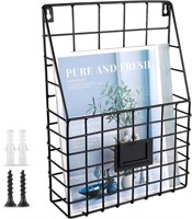 Metal Wire Wall Mounted Magazine Holder