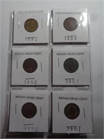 6 - INDIAN HEAD CENTS