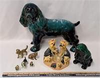 Dogs Lot-Ceramic/Brass