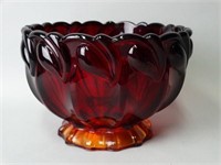 Large Amberina Bowl