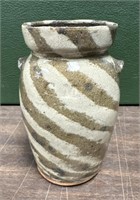 6" SIGNED GARY MITCHELL SWIRL POTTERY