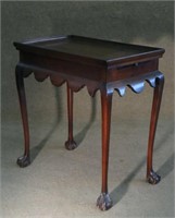 CHIPPENDALE STYLE TEA TABLE C. 1900
