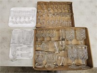 Assortment of Cordials and Other Glassware