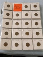(100) Lincoln Head Cents - F-12