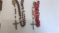 Two rosary beads