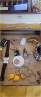 Assorted Costume jewelry & watches
