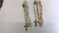 Two rosary beads