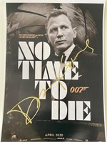 James Bond No Time to Die Daniel Craig signed mini