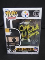 JACK LAMBERT SIGNED STEELERS FUNKO COA