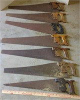 Lot of 7 Hand Saws (Superior, Disston & More)