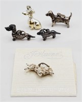 (M) Sterling Silver Dachshund Charms (11.3 grams)