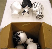 Box Of Foam Mannequin Heads