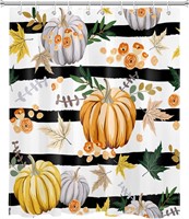 LB Fall Pumpkin Shower Curtain