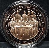Franklin Mint 45mm Bronze US History Medal 1911