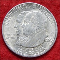 1923 S Monroe Doctrine Silver Comm Half Dollar