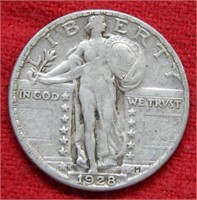 1928 S Standing Liberty Silver Quarter