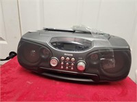 Aiwa boombox with remote