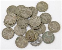 (20) Jefferson Silver War Nickels