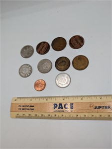 Misc. Lot Foreign Coins