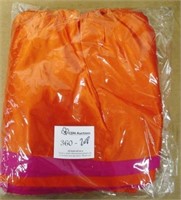 Bacati Tangerine Orange & Fuschia Full Bed Skirt