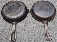 (2) Griswold No. 3 Cast Iron Pans / Skillets