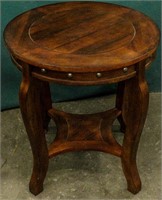 Furniture Contemporary Round Wood Side Table