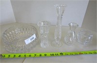 Cut Glass Bowls & Vases