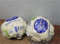2 Heads XL Sized Cauliflower