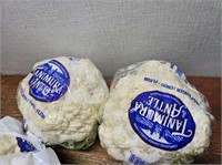 2 Heads XL Sized Cauliflower