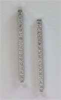 PAIR CARTIER DIAMOND PENDANT EARRINGS