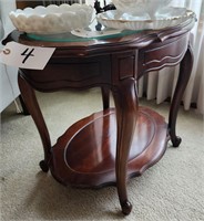 Cherry End Table, Matching Coffee Table