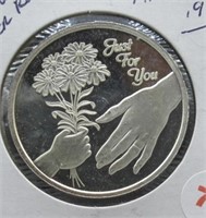 2001 One Troy Ounce Silver Just For You Silver