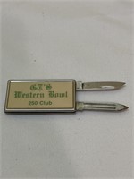 Vintage Money Clip with Knife