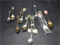 Thirteen Souvenir Spoons