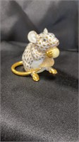 Herend, Small Meadow Mouse 2008 White and gold