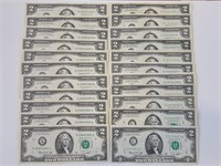 22 - $2 Federal Reserve Notes