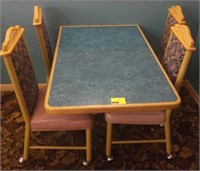 Rectangle Diner Table with 4 Chairs