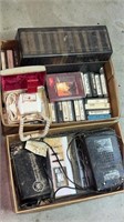 Miscellaneous lot of 8 track tapes and more.