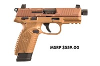 FN 502 TACT 22LR FDE 15+1 THEADED BRL OPTICS