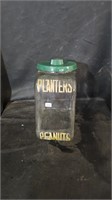 Vtg Planters Peanuts Store Jar, Hairline Crack