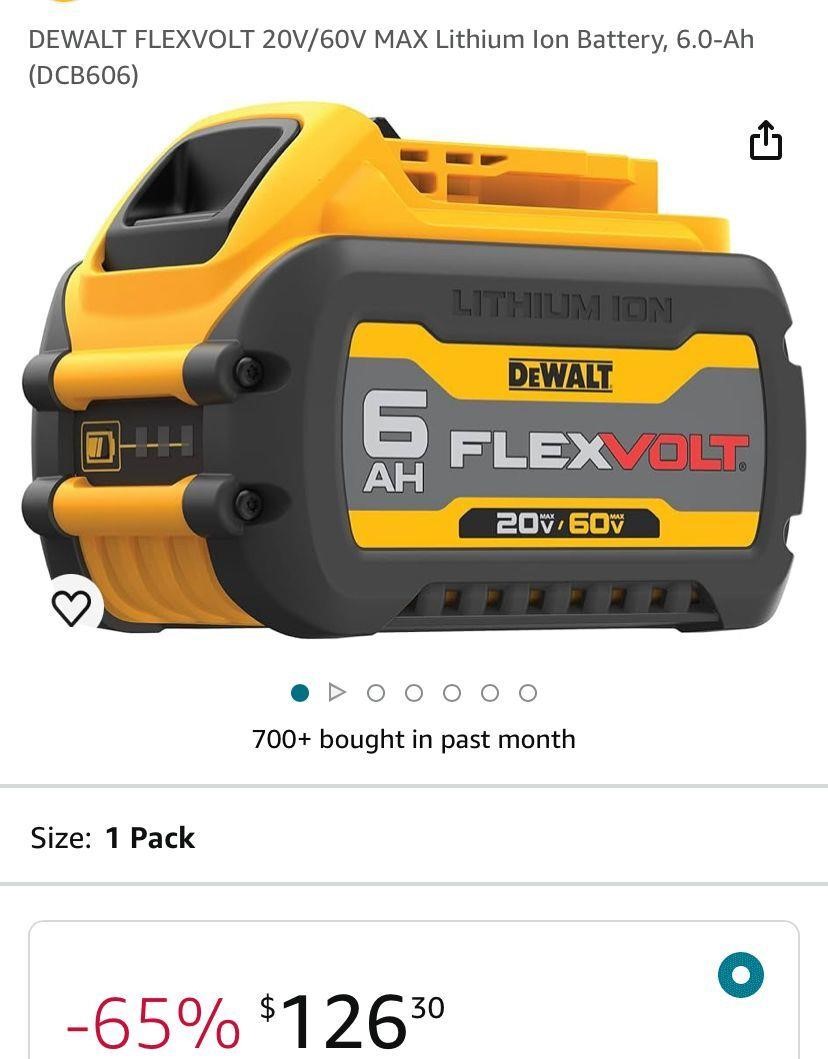 DEWALT FLEXVOLT 20V/60V MAX Lithium Ion Battery