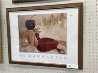 Ms. Manhattan Framed Print