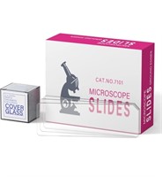 ( New ) Rounded Edge Microscope Slides Kit, 50