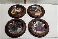 Lot of 4 Norman Rockwell Collector Plates