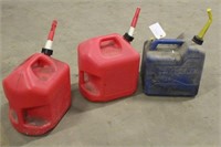 (2) Gas & (1) Kerosene 5-Gallon Jugs
