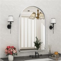 24x36 Inch Arched Bathroom Mirror