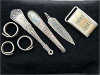 Sterling Silver Spoon Rings & Pendants & Belt