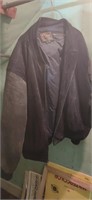 Vintage Leather Jacket and hayti Sweatshirt