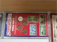 WORLD WARII STAMP COIN COLLECTION